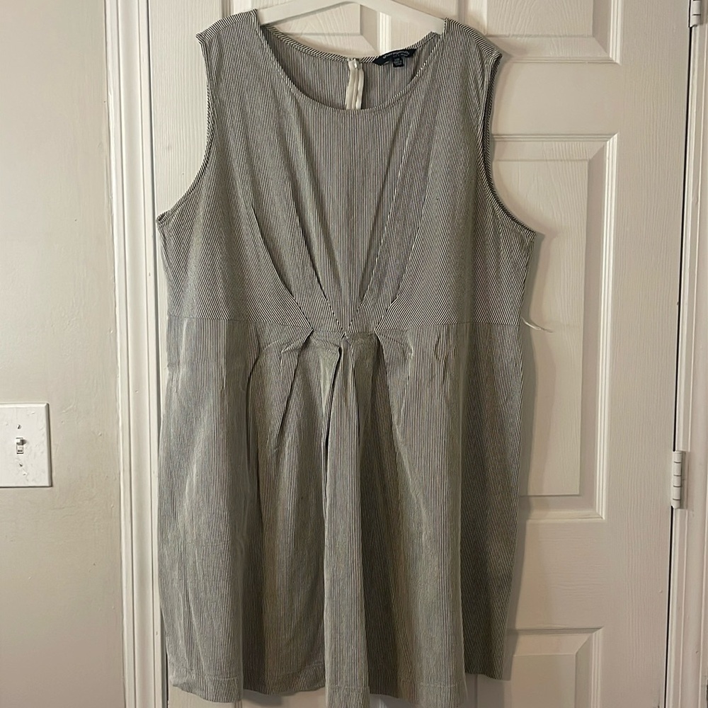 🏷️ Sharagano Navy Striped Dress size 24W #16